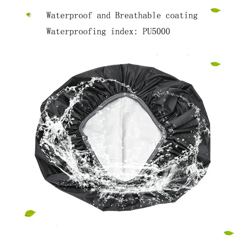 1pcs Ultralight Backpack Waterproof Cover 35-45L Universal OutdoorSport Climbing Bags Rain Cover Inside Silver watering Coating