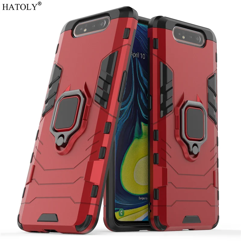 For Cover Samsung Galaxy A80 Case Shockproof Armor Cover For Galaxy A13 Finger Ring Stand Bumper Case For Samsung A53 52 04E 5G