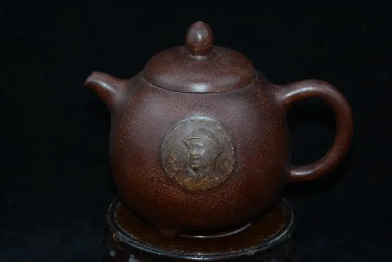 

Old ZiSha Pottery Tea Pot,phoenix, with Mark,Mao Ze-dong,02,best collection& adornment, Free shipping,