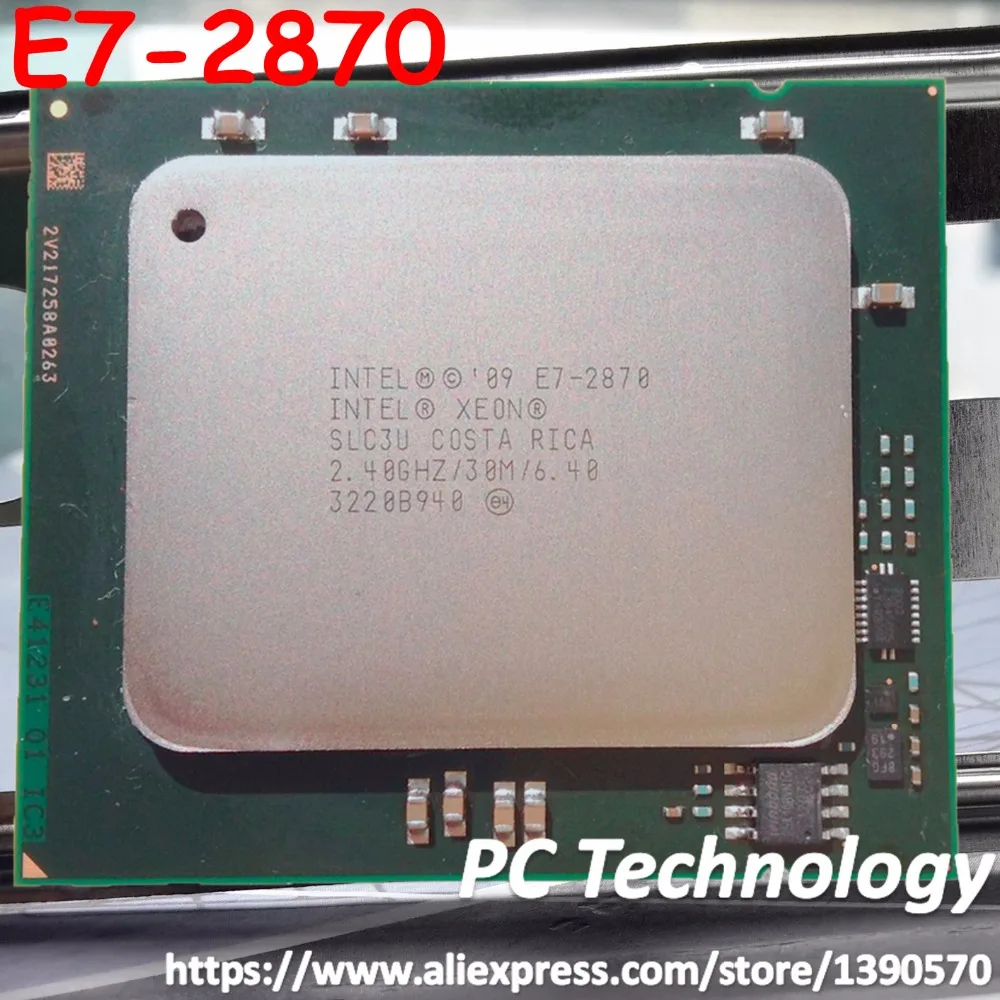 

E7-2870 cpu Original Intel Xeon E7 2870 2.4GHz 30MB 10CORES 32NM LGA1567 130W Processor E7-2870 free shipping