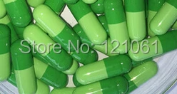 0# 10,000pcs! apple green-light green colored empty capsules,hard gelatin empty capsules size 0(joined or seperated capsules)