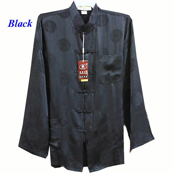 

100% natural silk male long-sleeve shirt,pure silk tang suit,100% silk Chinese style costume,pure silk cheongsam,with gift mask