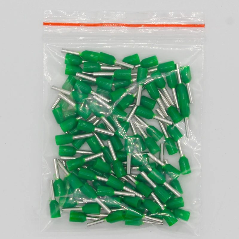 E1008 Tube insulating Insulated terminals 100PCS/Pack 1MM2 Cable Wire Connector Insulating Crimp Terminal Connector E-