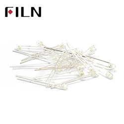 100 pcs 3mm 5 색 구색 키트 울트라 led 램프 녹색 노란색 파란색 빨간색과 흰색 다이오드 빛