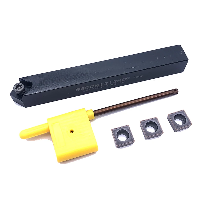10 stücke SCMT09T304 Hartmetall einfügen Klinge Cutter mit 1pc SSDCN1212H09 Halter Cnc-drehmaschine Drehen Werkzeug Set