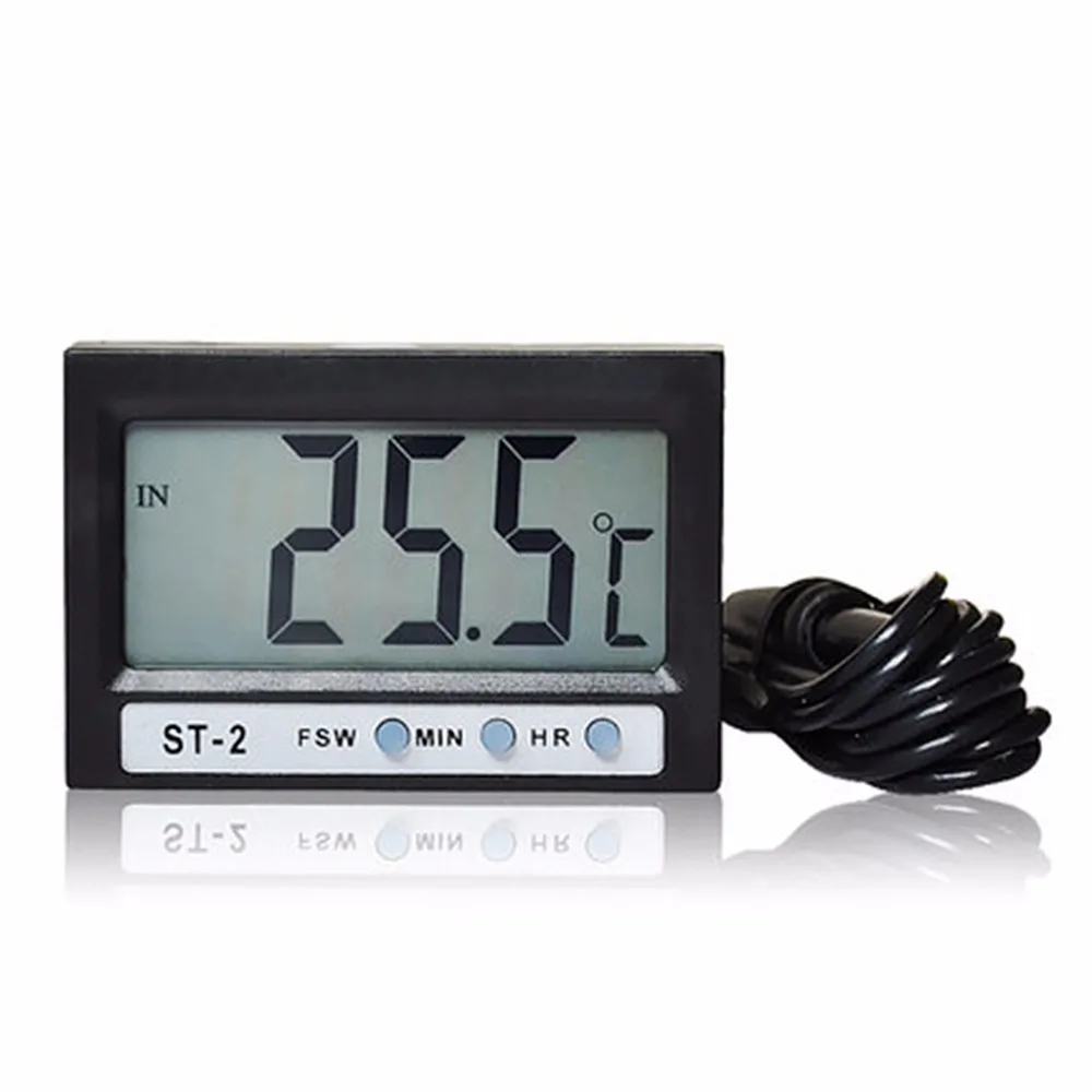 In Out LCD Dual-Way Digital Car Thermometer & Clock ST2-25