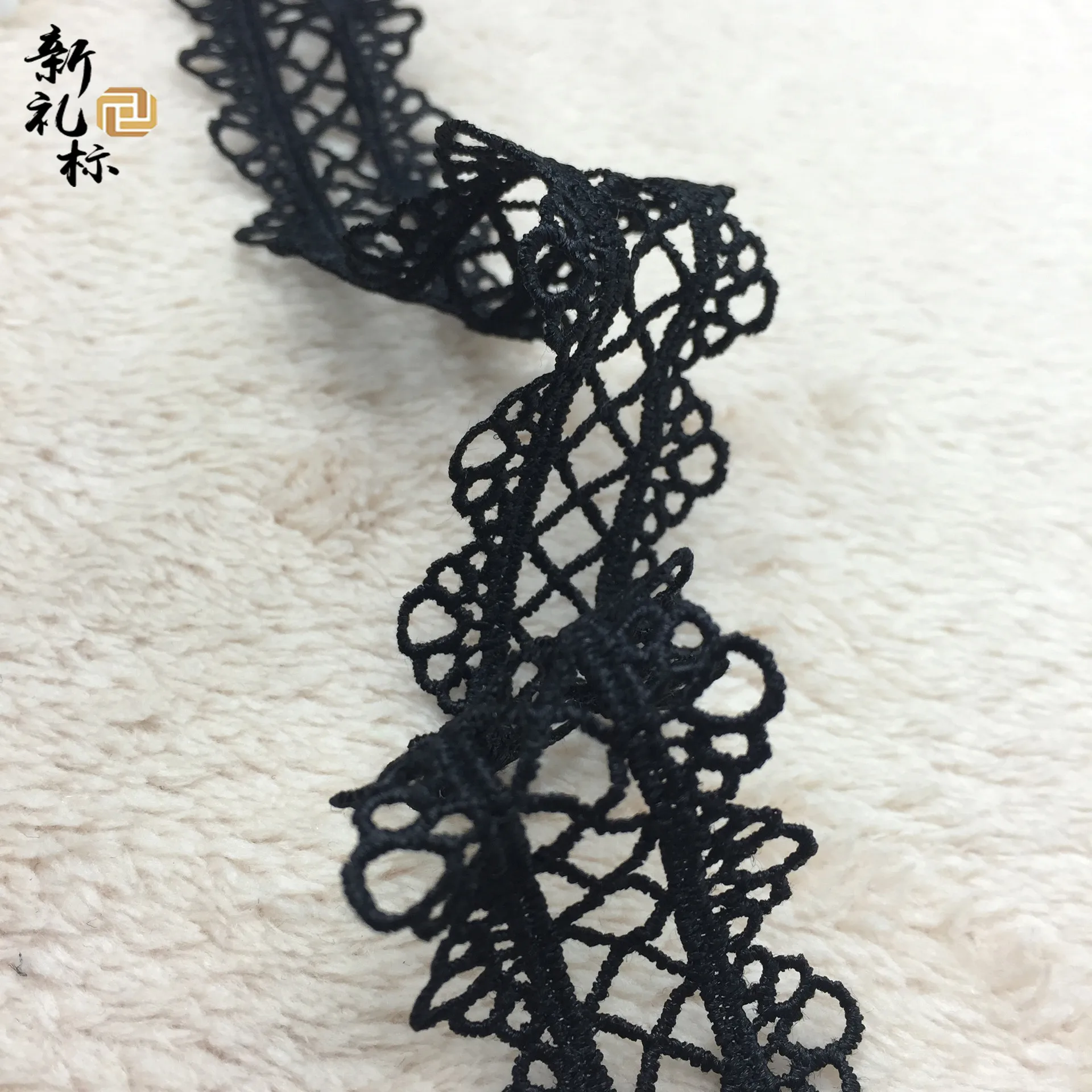 3.2cm cinta de encaje bordado naaiaccessoires lot craft supplies salouva Nylon / Cotton Lace Crocheted Water Soluble Voile