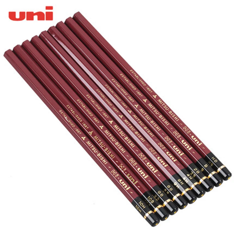6 Pcs/lot Uni HI-UNI 22C Most Advanced Drawing Pencil 22 Type of Hardness Standard Pencils Office & School Supplies
