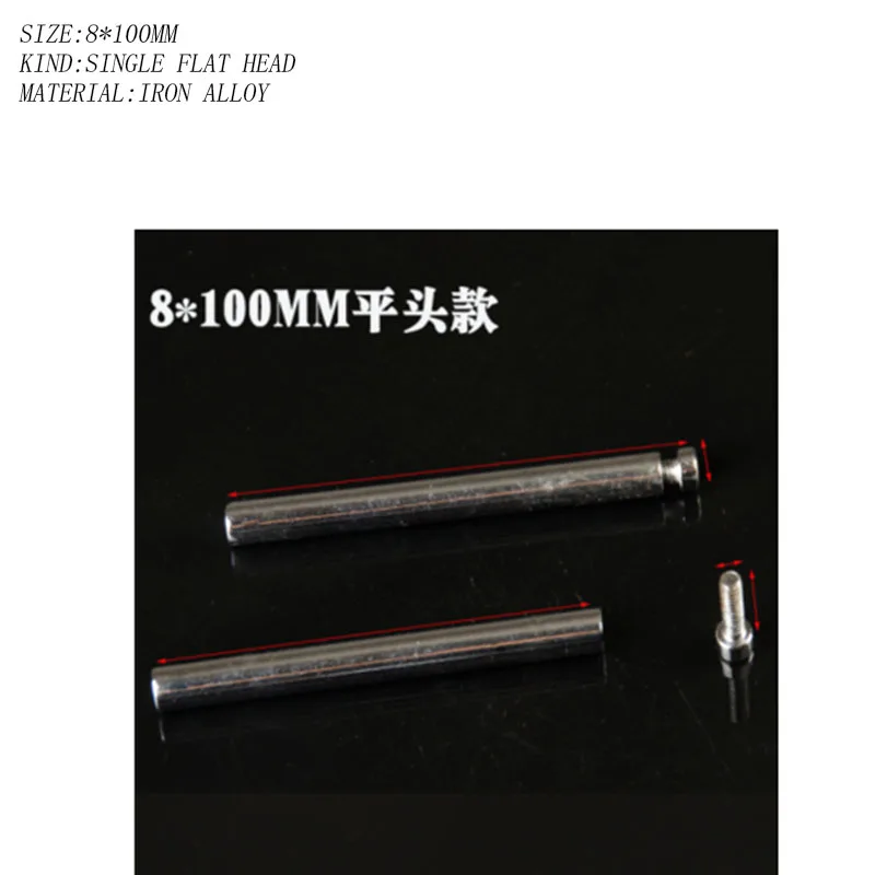 10pcs/lot 8*17/55/75/100 stainless steel acrylic advertisement fixing screws glass standoff pin nails barrel 267