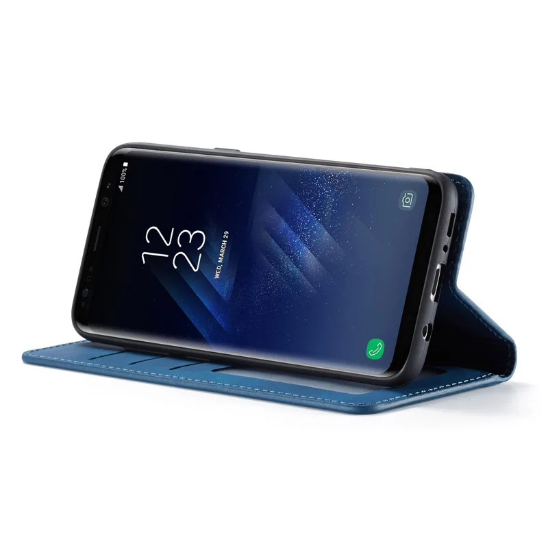 Magnetic Case For Samsung Galaxy S8 Plus Cover Luxruy Wallet Flip Leather Phone Case On Coque Samsung S8 plus Bag