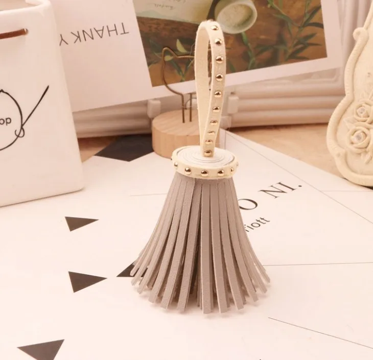 Rivet Tassel Keychain - DIY Leather Keychain mobile Phone Shell DIY Accessories Fashion Pendant Rivet Tassels