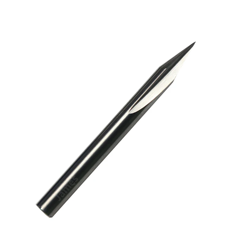 

1pc 3.175mm SHK Two Flutes Straight V Bits Hardwood Processing Double Flutes Straight V Engraving Tools Milling Cutter