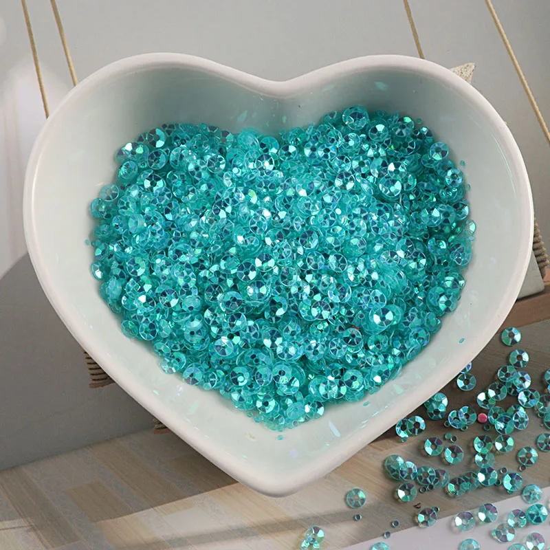 1200Pcs(10g) Size 3mm Cup Glistening Color Loose Sequins Paillettes Sewing Wedding Craft Garment shoes Bag Nail Art Accessories