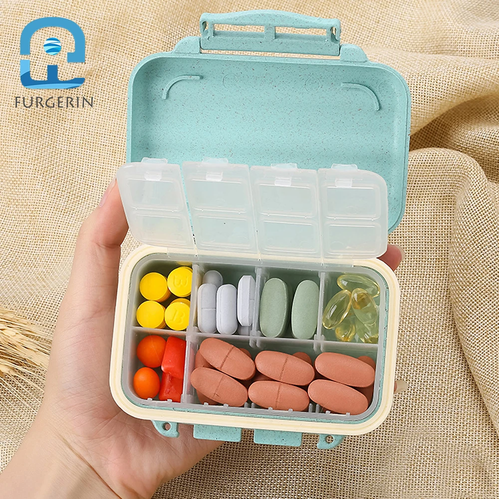 

FURGERIN Plastic Medical Box Makeup Storage Organizer waterproof medical box adjustable storage boxes medicine/jewelry/cosmetic