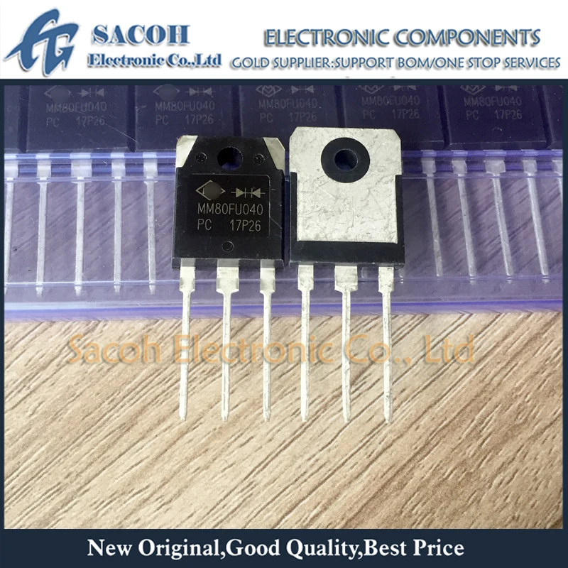 

New Original 10Pcs/Lot MM80FU040PC MM80FU040 OR MM80FU030PC MM80FU030 TO-3P 80A 600V Fast Recovery Rectifier Diode