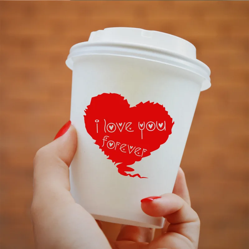 Creative butterfly deer Heart Wall Sticker for Switch/cup cupboard decoration Art Decals wallpaper Carved PVC stickers