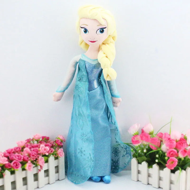 50 CM frozen Princess Anna& Elsa  Plush toys  cute Dolls Snow Queen Doll Toys Stuffed Plush Kids Toys Gift