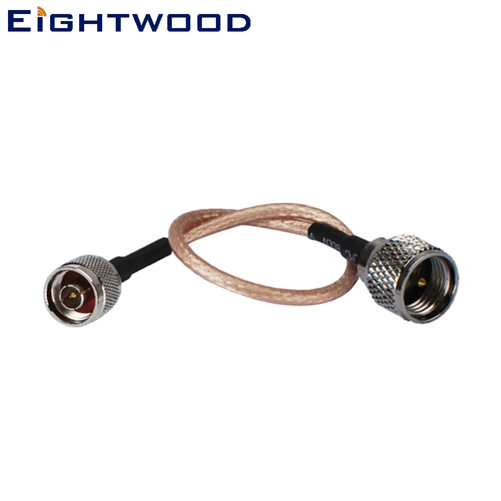 

Коаксиальный соединительный кабель Eightwood RF в сборе N, прямой штекер Mini UHF, прямой косичка, кабель RG316, 15 см, настраиваемый