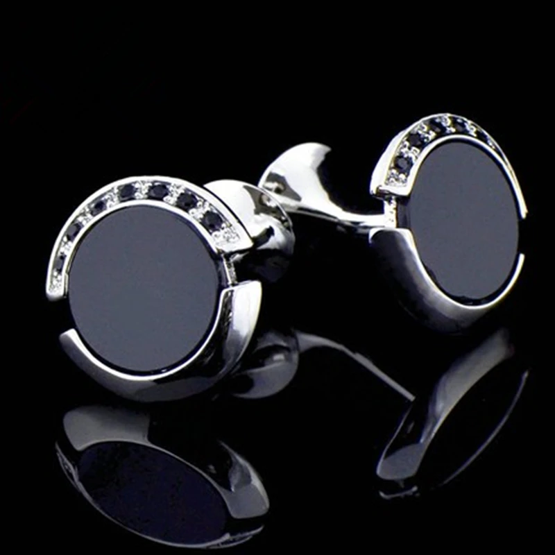 Jewelry french shirt cufflink for mens Brand designer Cuffs link Button male crystal High Quality Luxury Wedding abotoaduras