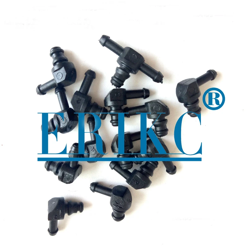 ERIKC Return Oil Backflow T and L Type for Bosch 110 Series Diesel CR Parts Fuel Injector Plastic 3 Two-way Joint Pipe 10pcs/bag