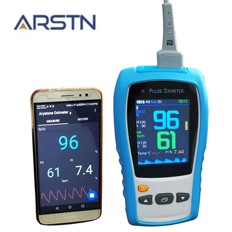 

2.8 TFTLCD Android bluetooth Handheld Pulse Oximeter neonate infant child adult spo2 sensor Pulse Rate
