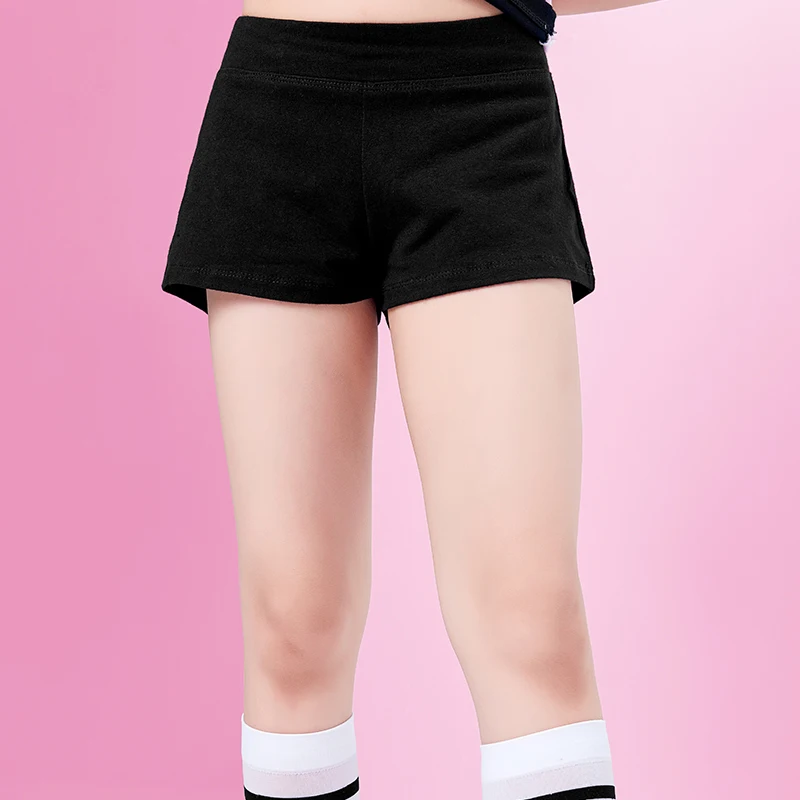 Girls Dance Shorts Fitness Yoga Short Pants Dance Wear Sports Shorts Kids Dance Clothes Black Cotton Panties