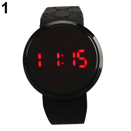 Montres numériques à écran tactile LED pour hommes, montres de sport, date du jour, montre en silicone, mode