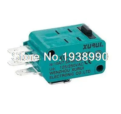 (1) базовый Micro Switch SPDT ТИП плунжера без NC, штырьковый Плунжер, клемма для болтов