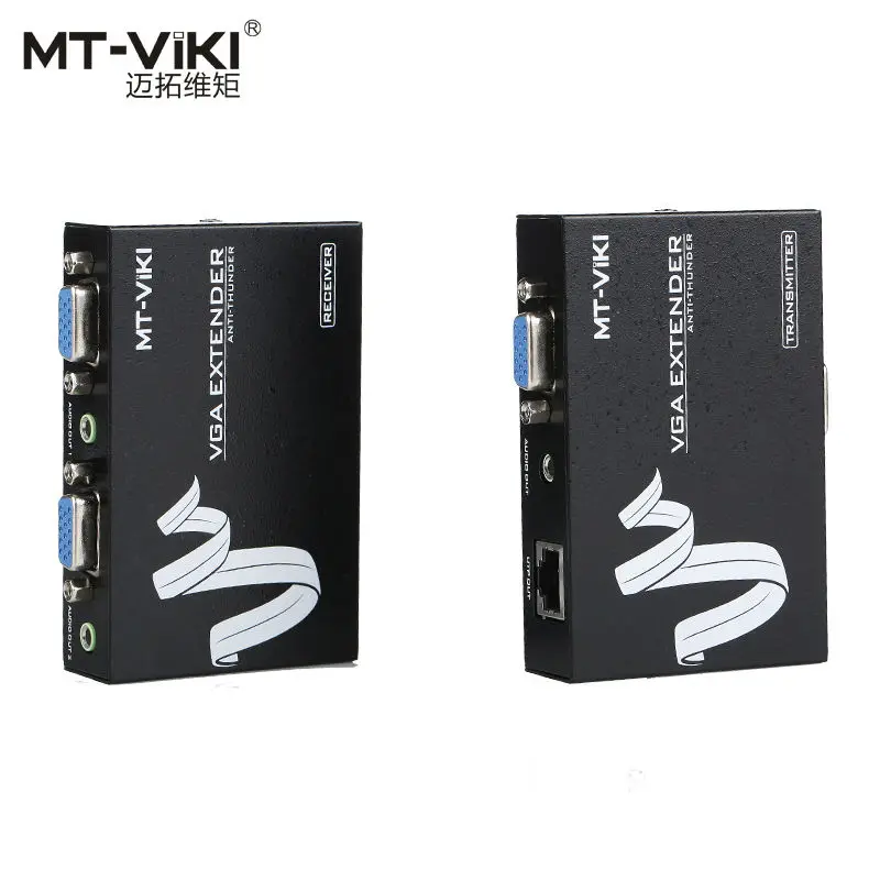 

MT-Viki 200m HD VGA Video 3.5mm Audio Repeater Extender over UTP by RJ45 CAT 5e / 6 LAN Cable Adapter