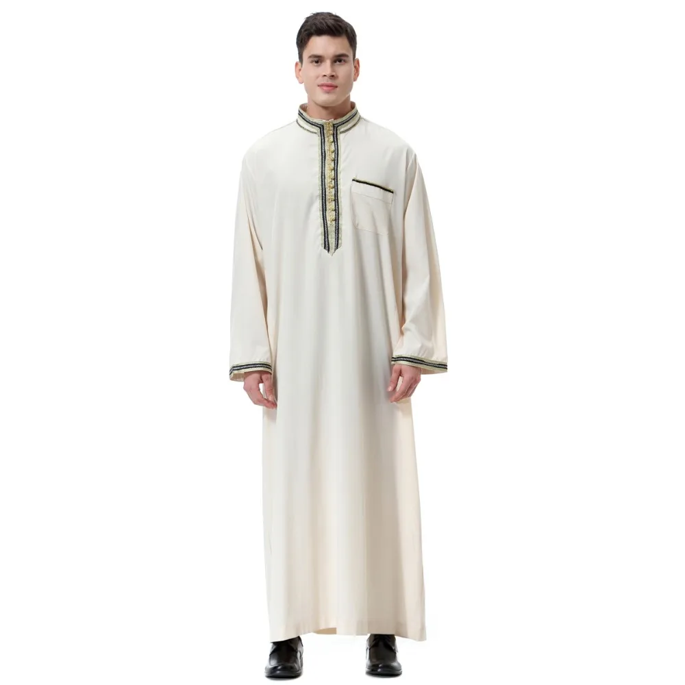 Muslim Arab Abaya Jilbab Moslem Pants Islamic Men Thobe Thawb Caftan Suit Robes Worship Service Middle East Ramadan