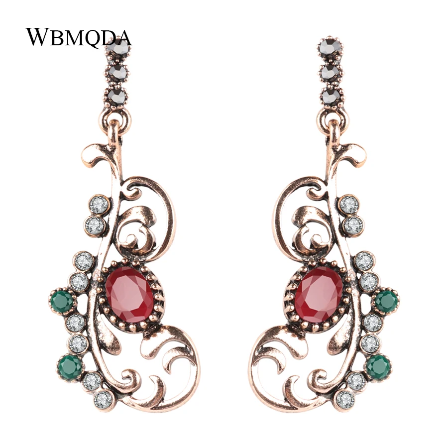 Fashion Bohemian Jewelry Indian Gold Wedding Earrings Vintage Crystal Long Statement Earrings For Women Trending Products 2018