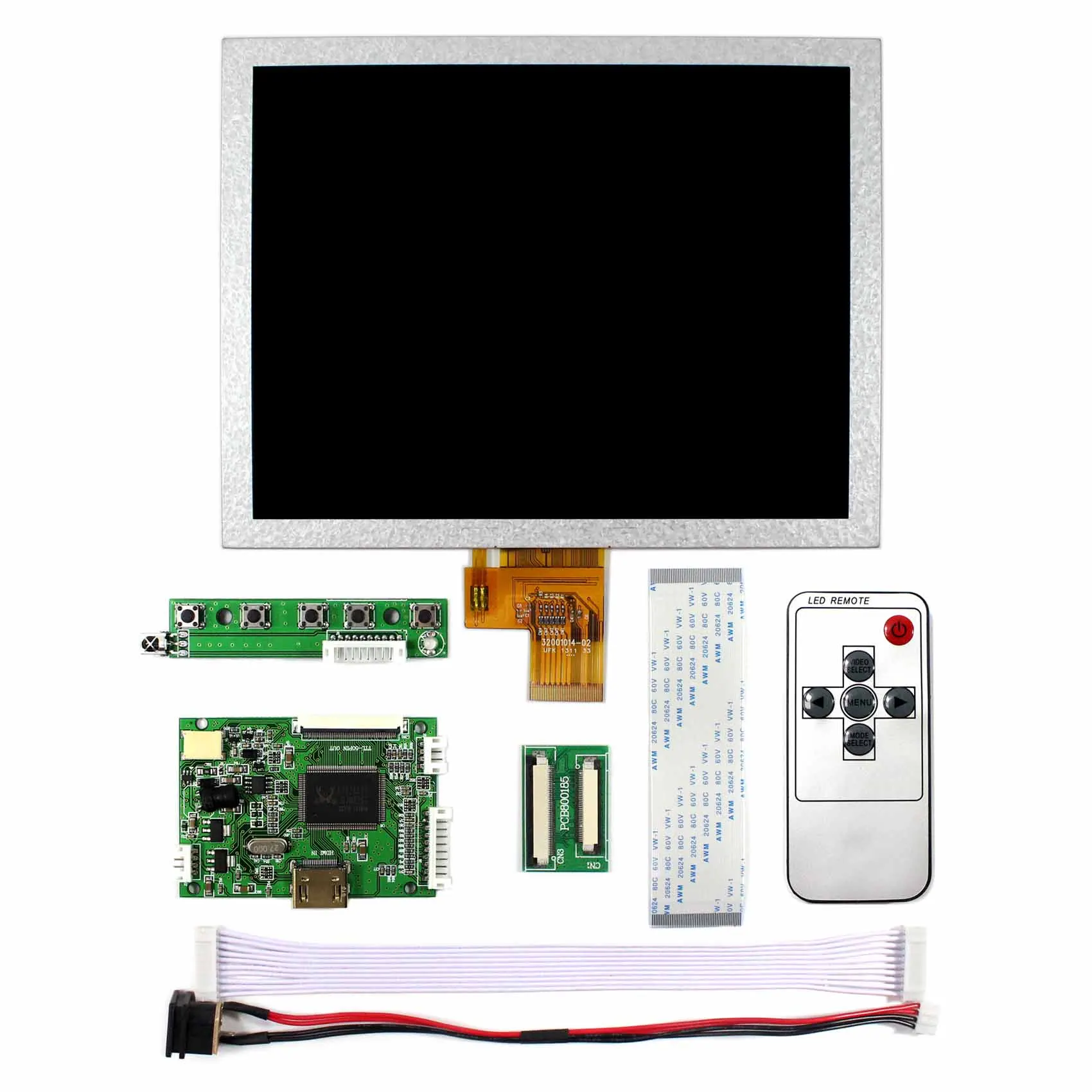 HD MI LCD Controller Board+8inch EJ080NA-04C 1024x768 LCD Screen