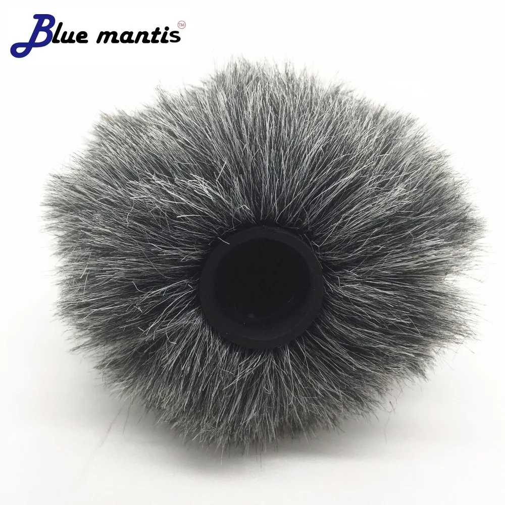 Outdoor Professionelle Pelz Windschutzscheibe Für Rode Video Mic Künstliche Pelz Winddicht Windschutzscheibe Für BOYA MM1 Micro Blue Mantis – Detail 4