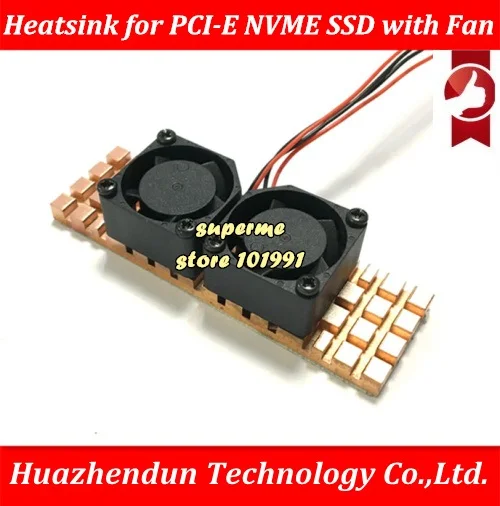 

67mmX20mmX4mm Pure Copper Heatsink for M.2 NGFF 2280 PCI-E NVME SSD with fan 4.0mm for Laird Adhesive Heat sink cooling vest