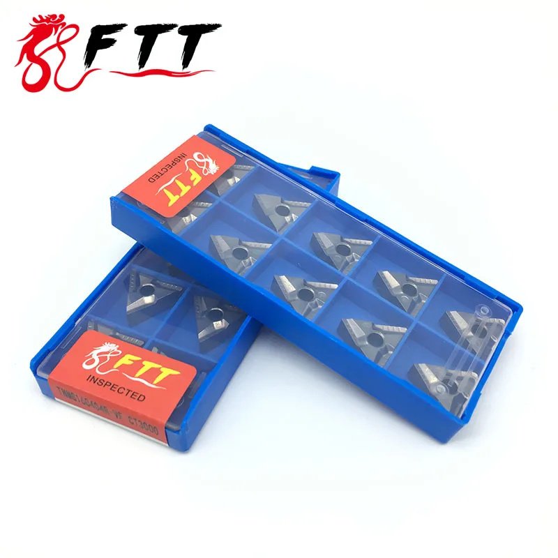 10 шт., TNMG160404 R VF CT3000 TNMG331, сертифицированный, класс карбидная вставка для токарного станка, режущий инструмент, внешний токарный инструмент, инструменты с ЧПУ