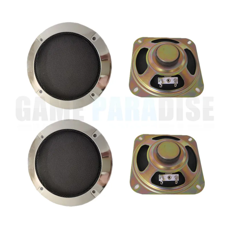 

2 PCS/lot Square 8ohm 5W Speaker With Silver Net For DIY Arcade Game Machine