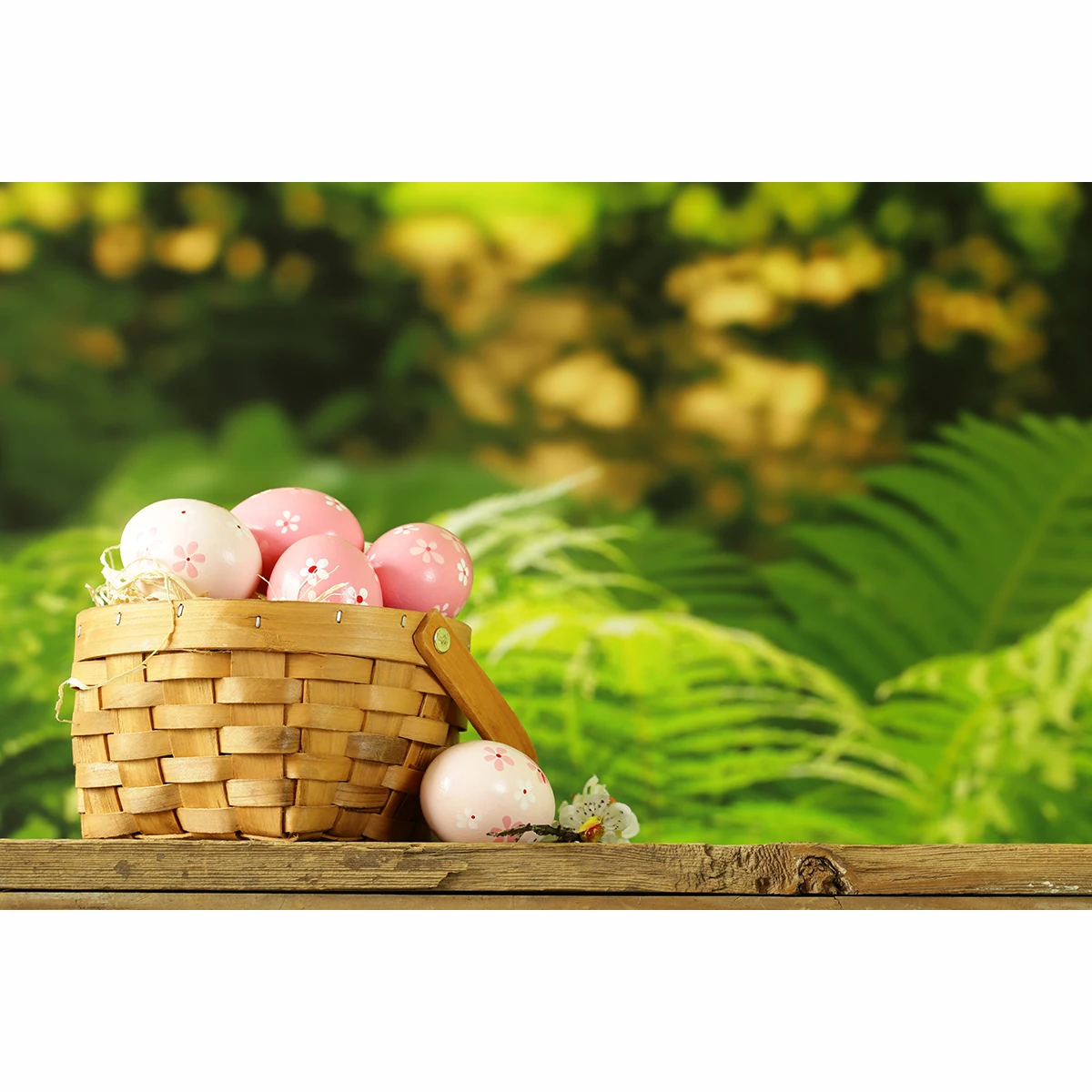 Allenjoy fotografia professionale sfondo buona pasqua uova decorative primavera vacanze simboli sfondo photocall photobooth