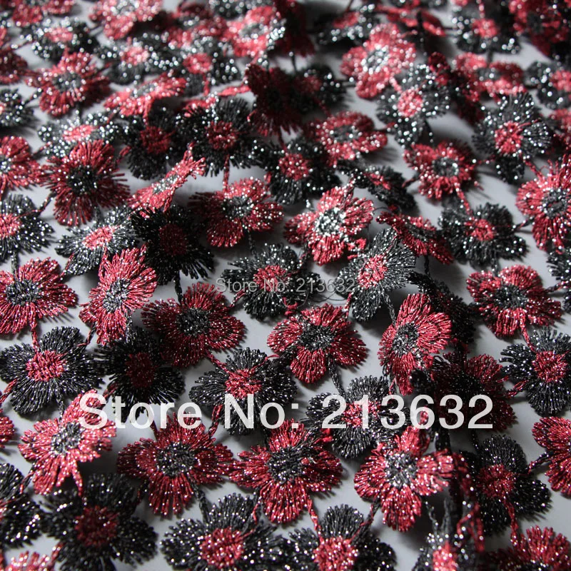 POs24 -64 textile professional wire water soluble embroidery fabrics Clothing textile embroidery cloth new Best designer yarn