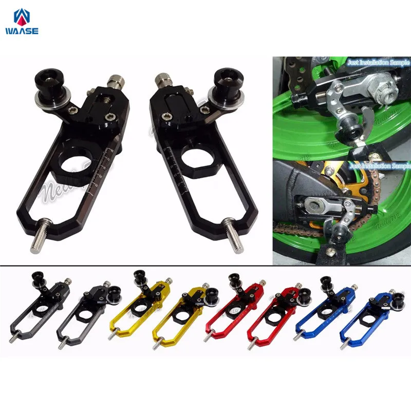 waase Chain Adjusters with Spool Tensioners Catena For Suzuki GSXR1000 GSXR 1000 2009 2010 2011 2012 2013 2014 2015 2016