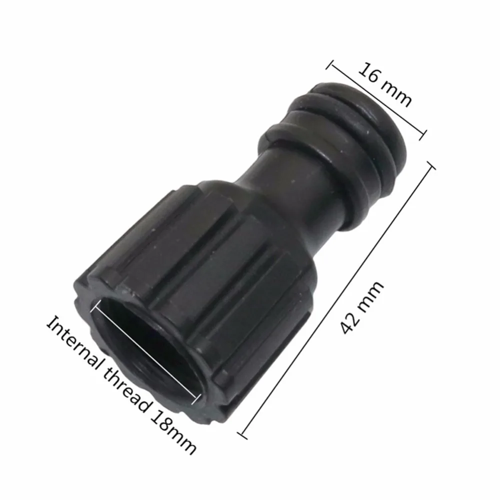 Water pump connector 18mm Female Thread Nipple Quick connector Irrigation Plumbing Aquarium Hose Coupling 2 Pcs