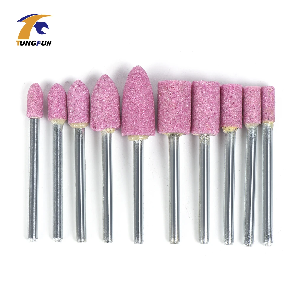 100pcs/set Drill Grinding Head Tool Assorted Ceramic Mounted Point For Dremel Mini Drill Rotary Tools Abrasive Mounted Stone