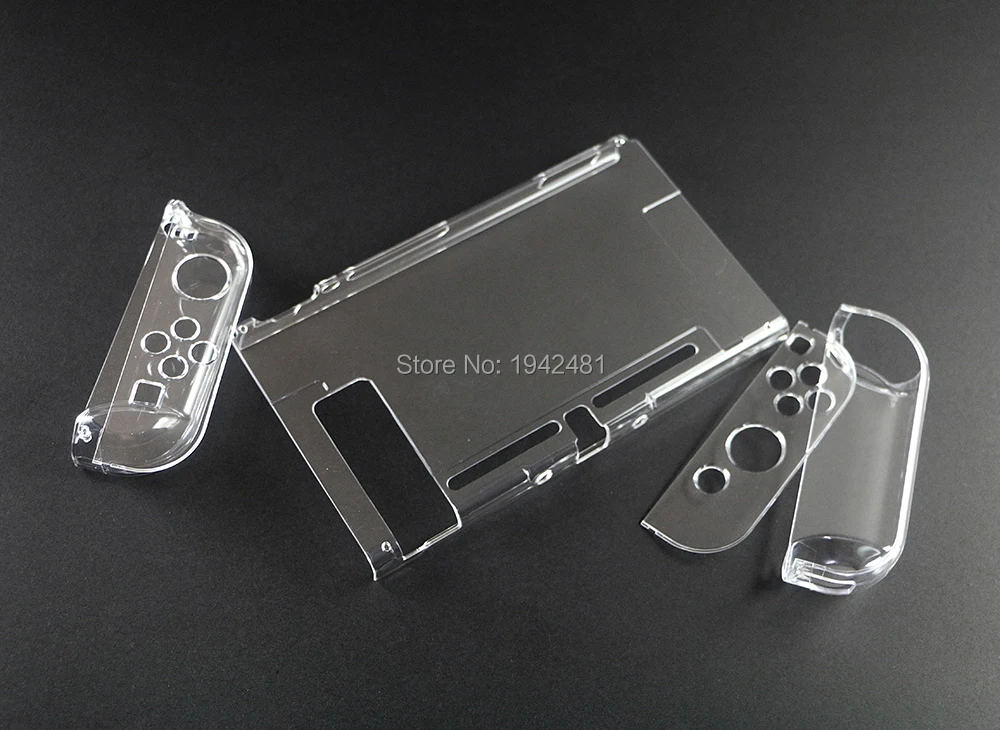 5sets For Nintend Switch Case Hard Crystal Protective Transparent Cover Shell for Nintendo NS NX Switch Console Case Cover