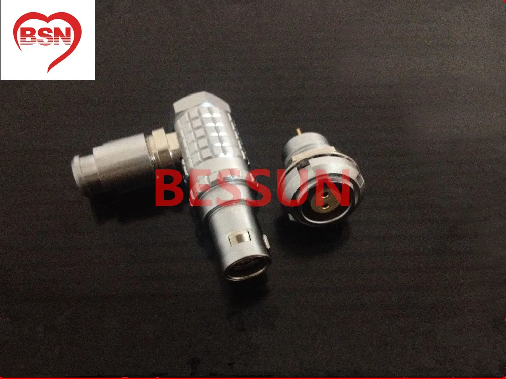 compatible 0B 2pin connector plug , FHG.0B.302 ECG.0B.302, 90 degree elbow plug,plugMedical connector plug 2 pin,