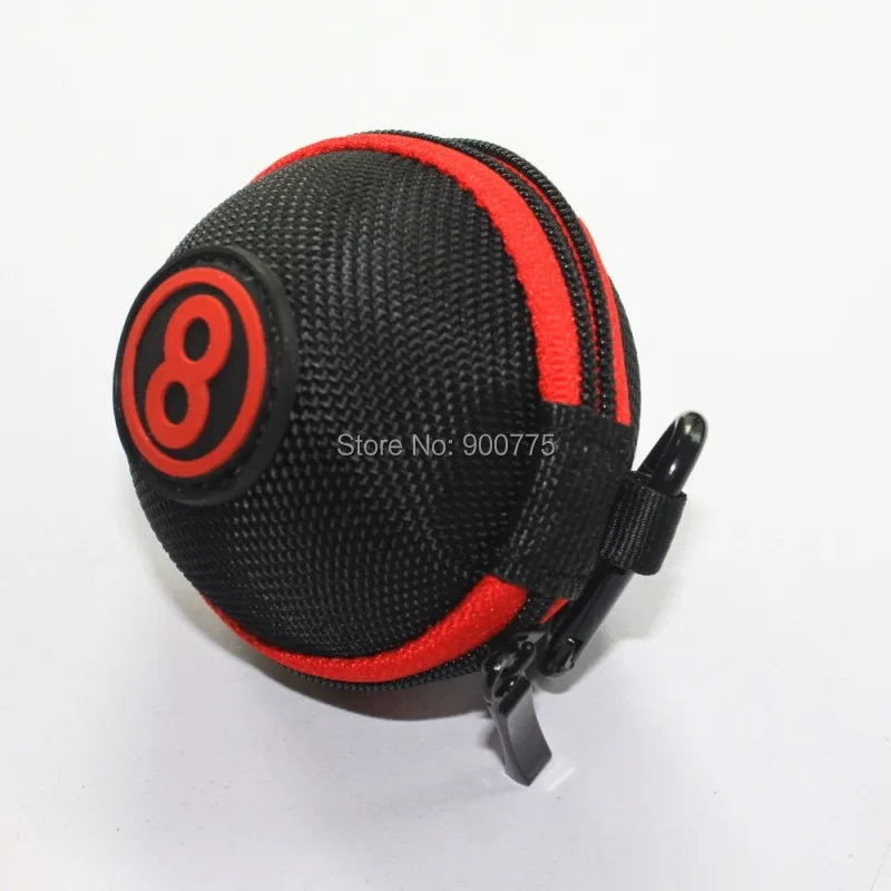 Billiards Ball Case -Clip on -Diameter-70mm EVA Portable Pool and Snooker Cue Ball Bag Billiards Accessories