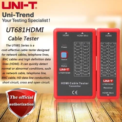 UNI-T UT681HDMI tester per cavi HDMI / MINI-HDMI ad alta definizione cavo dati tester manuale/spegnimento automatico