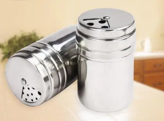 Hot Stainless steel Spice Shaker Jar Sugar Salt Pepper Herbs Toothpick Storage Bottle BBQ Spice Storage Bottle