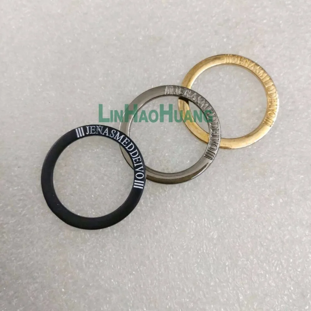 50pcs/lot 0.9inch 23mm metal flat Iron Round split KeyRing Key Holder,Metal Keychain Accessories light gold/black nickle /black