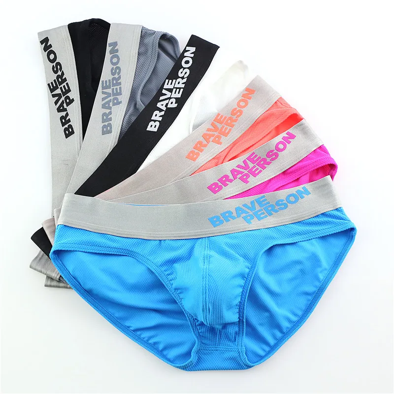 Men Underwear Sexy BRAVE PERSON Briefs Fashion Mens Underpants Male Panties Shorts short pants #B1175