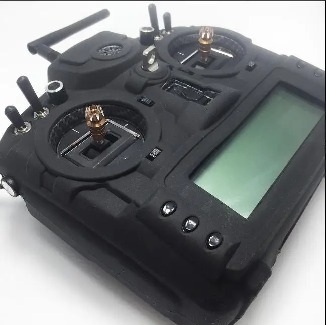 Black/Clearly Silicone Protector Case Scrub Feel for FrSky Taranis X9D Plus and X9D PLUS SE Transmitter Remote Controller