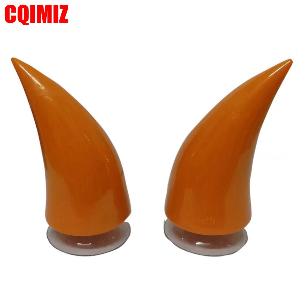 1 Pair Orange Motorcycle Helmet Horn Motocross Off Road Capacete Decoration Biker Bike Snowboard Ski Helmet Horn